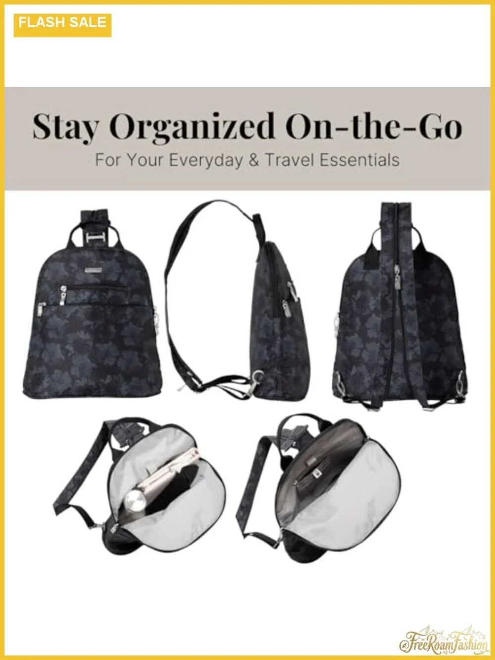 Convertible Mini Backpack Purse RFID Blocking Adjustable Strap Machine Washable